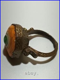 RARE Ancient bronze ring, size 19, original