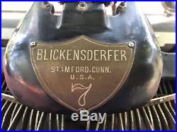 RARE Antique Blickensderfer Stamford No. 7 Typewriter 1893 Nice