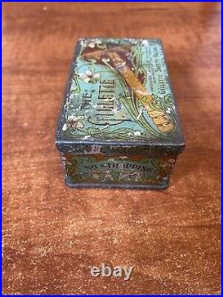 RARE Antique Gillette Double Ring Safety Razor Tin Box case