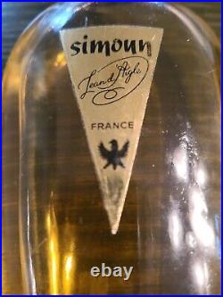 RARE Antique SIMOUN 3oz France Perfume 90% Full Smells Delightful