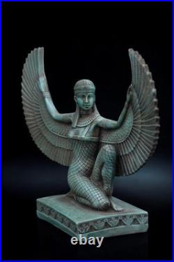 RARE Egyptian Artifacts Of Authentic Pharaonic Winged Statue Of Goddess Isis Bc