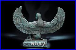 RARE Egyptian Artifacts Of Authentic Pharaonic Winged Statue Of Goddess Isis Bc