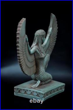 RARE Egyptian Artifacts Of Authentic Pharaonic Winged Statue Of Goddess Isis Bc