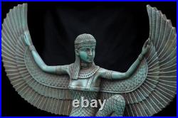 RARE Egyptian Artifacts Of Authentic Pharaonic Winged Statue Of Goddess Isis Bc