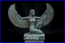RARE Egyptian Artifacts Of Authentic Pharaonic Winged Statue Of Goddess Isis Bc