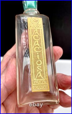 RARELY SEEN! Baccarat! Antique Caron'Acaciosa' perfume bottle. Numbered. 1924