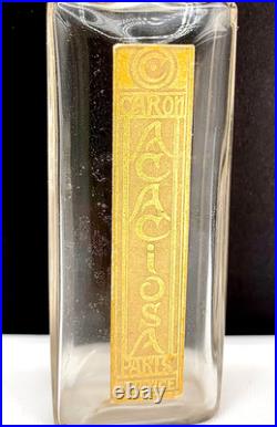 RARELY SEEN! Baccarat! Antique Caron'Acaciosa' perfume bottle. Numbered. 1924