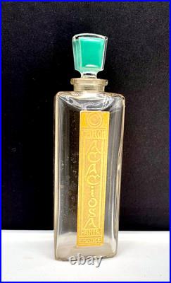 RARELY SEEN! Baccarat! Antique Caron'Acaciosa' perfume bottle. Numbered. 1924