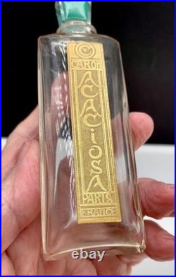 RARELY SEEN! Baccarat! Antique Caron'Acaciosa' perfume bottle. Numbered. 1924