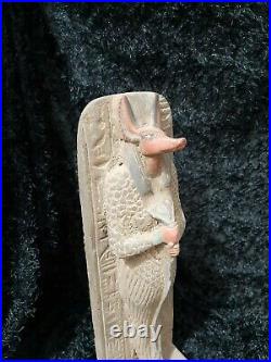 Raer Antique Anubis Ancient Egyptian God of the Afterlife Figurine Stone 26 cm