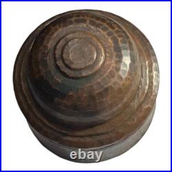 Rare 1850's Old Vintage Antique Copper Fine Handcrafted Beautiful Jewelry Box