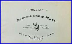 Rare 1910 Antique Russell Jennings Precision Brace & Bit Set No. 1