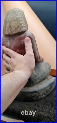 Rare Ancient Antique Pharaonic Egyptian Writer Statue Antiques BC Scribe