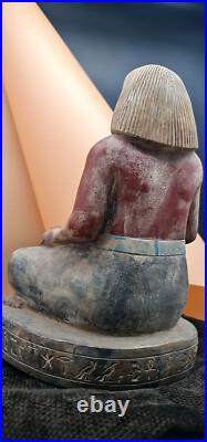 Rare Ancient Antique Pharaonic Egyptian Writer Statue Antiques BC Scribe