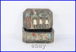 Rare Ancient Egyptian Antique Box of Isis Goddess of Care Egyptian Mythology BC