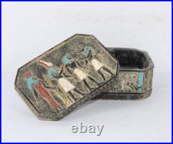 Rare Ancient Egyptian Antique Box of Isis Goddess of Care Egyptian Mythology BC