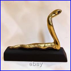 Rare Ancient Egyptian Antique Handmade Uraeus Cobra Statue Stone Pharaonic BC