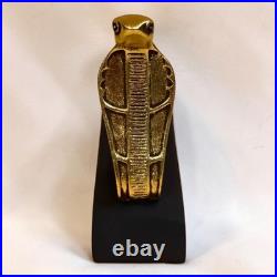 Rare Ancient Egyptian Antique Handmade Uraeus Cobra Statue Stone Pharaonic BC