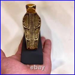 Rare Ancient Egyptian Antique Handmade Uraeus Cobra Statue Stone Pharaonic BC