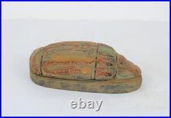 Rare Ancient Egyptian Antique Magic Scarab for Protection BC Egyptology