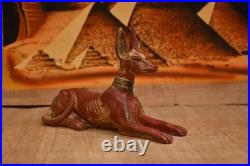Rare Ancient Egyptian Antique Statue God Anubis Afterlife Egyptian Figure 135 BC