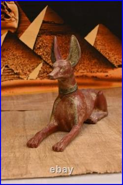 Rare Ancient Egyptian Antique Statue God Anubis Afterlife Egyptian Figure 135 BC