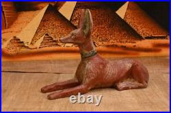 Rare Ancient Egyptian Antique Statue God Anubis Afterlife Egyptian Figure 135 BC