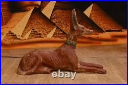 Rare Ancient Egyptian Antique Statue God Anubis Afterlife Egyptian Figure 135 BC