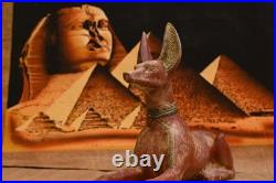 Rare Ancient Egyptian Antique Statue God Anubis Afterlife Egyptian Figure 135 BC