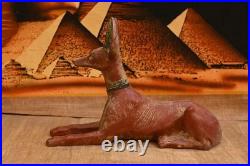 Rare Ancient Egyptian Antique Statue God Anubis Afterlife Egyptian Figure 135 BC