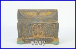 Rare Ancient Egyptian Antique Tut and Isis Box BC Egyptology