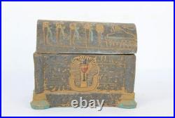 Rare Ancient Egyptian Antique Tut and Isis Box BC Egyptology