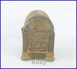 Rare Ancient Egyptian Antique Tut and Isis Box BC Egyptology
