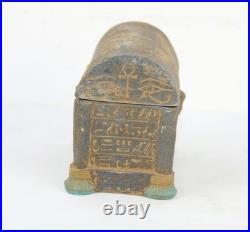 Rare Ancient Egyptian Antique Tut and Isis Box BC Egyptology