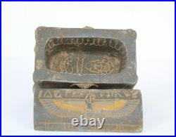 Rare Ancient Egyptian Antique Tut and Isis Box BC Egyptology