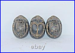 Rare Ancient Egyptian Antiques 3 Scarabs For Protection BC Egyptian Mythology