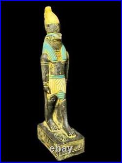 Rare Ancient Egyptian Antiques Egyptian Statue of God Horus Falcon Bird Egypt BC