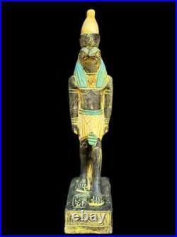 Rare Ancient Egyptian Antiques Egyptian Statue of God Horus Falcon Bird Egypt BC