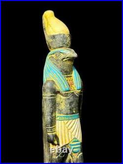 Rare Ancient Egyptian Antiques Egyptian Statue of God Horus Falcon Bird Egypt BC