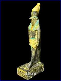 Rare Ancient Egyptian Antiques Egyptian Statue of God Horus Falcon Bird Egypt BC