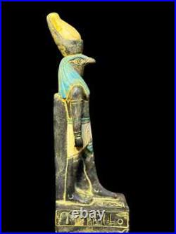 Rare Ancient Egyptian Antiques Egyptian Statue of God Horus Falcon Bird Egypt BC Rare Ancient Egyptian Antiques Egyptian Statue of God Horus Falcon Bird Egypt BC