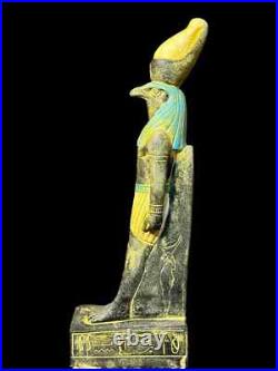 Rare Ancient Egyptian Antiques Egyptian Statue of God Horus Falcon Bird Egypt BC