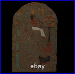 Rare Ancient Egyptian Antiques Of Authentic Pharaonic Stela Made Of Stone