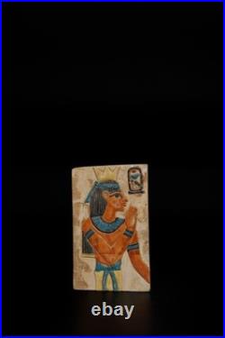 Rare Ancient Egyptian Antiques Of Authentic Pharaonic Stela Made Of Stone