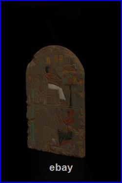 Rare Ancient Egyptian Antiques Of Authentic Pharaonic Stela Made Of Stone