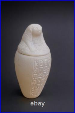 Rare Ancient Egyptian Antiques Pharaonic Unique 4 Canopic Jars Sons of Horus BC