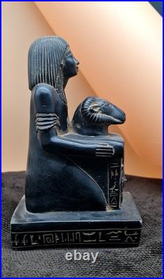 Rare Ancient Egyptian Antiques Statue of Writer Pharaonic Scribe Unique Egypt BC