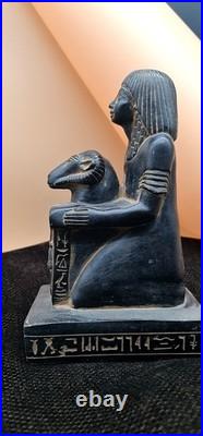 Rare Ancient Egyptian Antiques Statue of Writer Pharaonic Scribe Unique Egypt BC