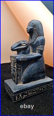 Rare Ancient Egyptian Antiques Statue of Writer Pharaonic Scribe Unique Egypt BC