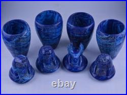 Rare Ancient Egyptian Antiquities 4 Canopic Jars with Pharaonic Inscriptions BC